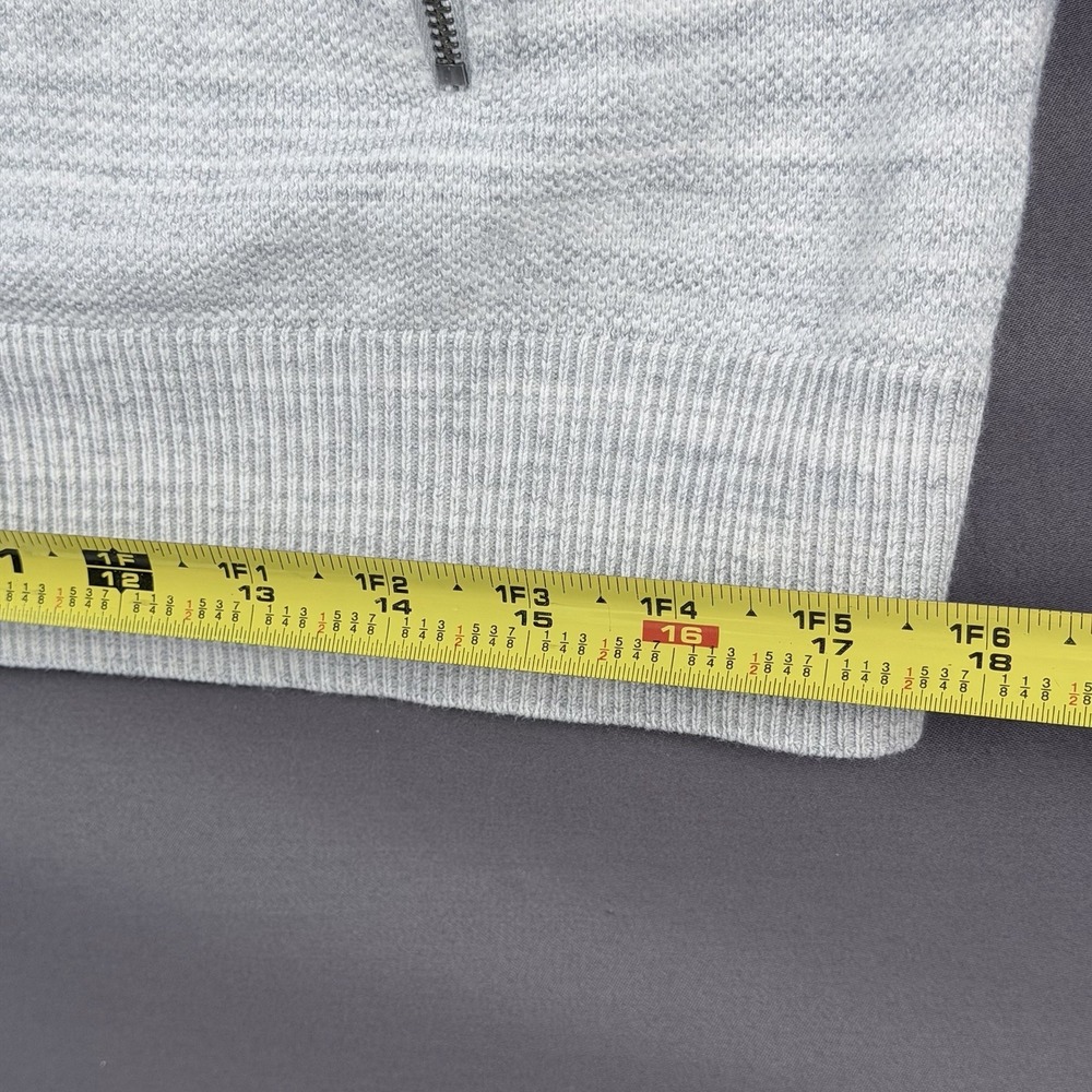 Banana Republic Gray Knit Full-Zip Sweater Mock Neck Men's Size M - Picture 6 of 8